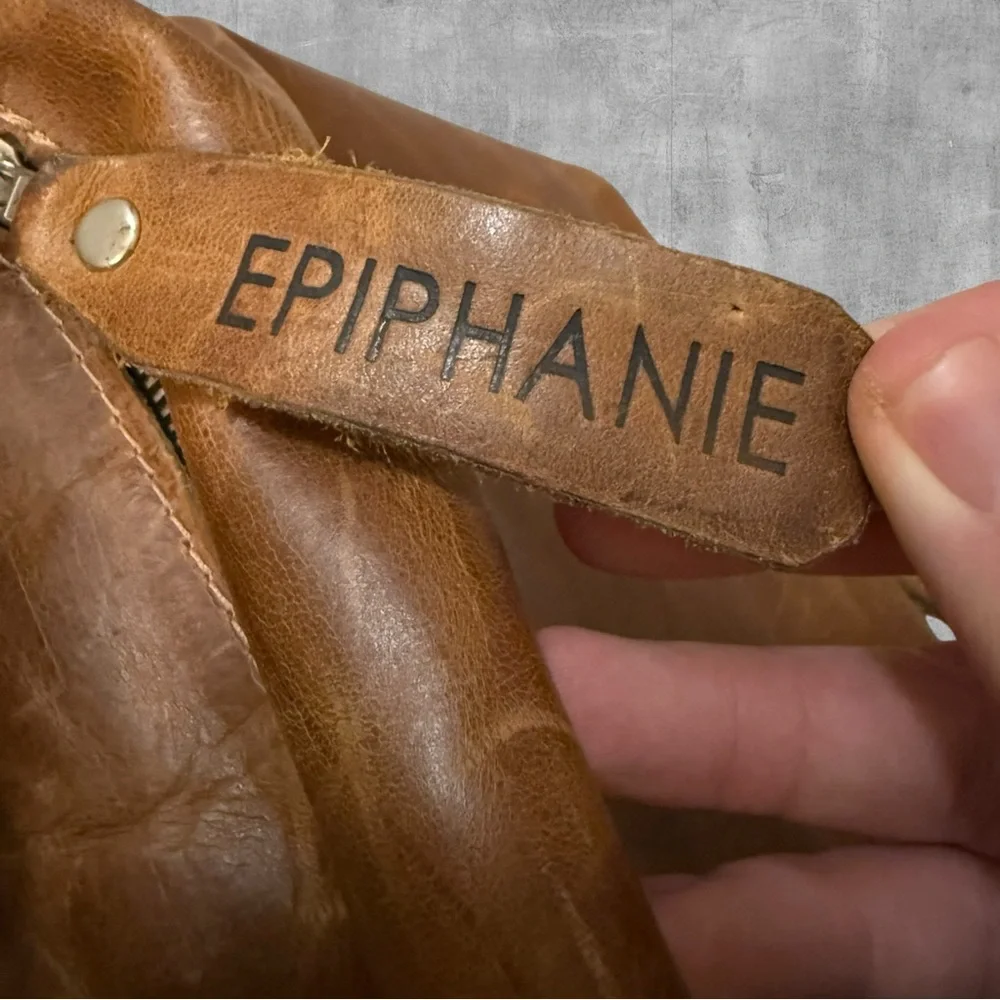 Epiphanie Brown Leather Cargo Camera Bag Backpack Handmade Large